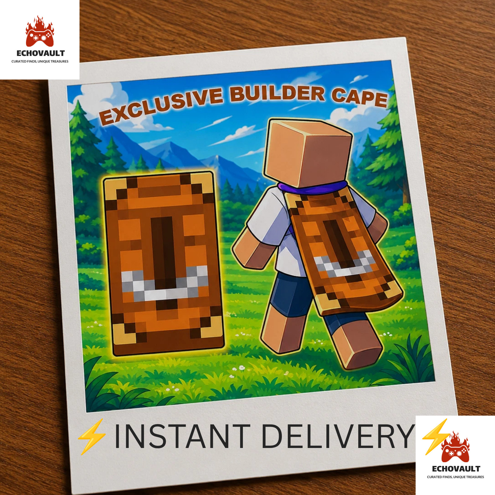 Minecraft – Builder Cape – Java & Bedrock | ⚡️24/7 INSTANT DELIVERY⚡️