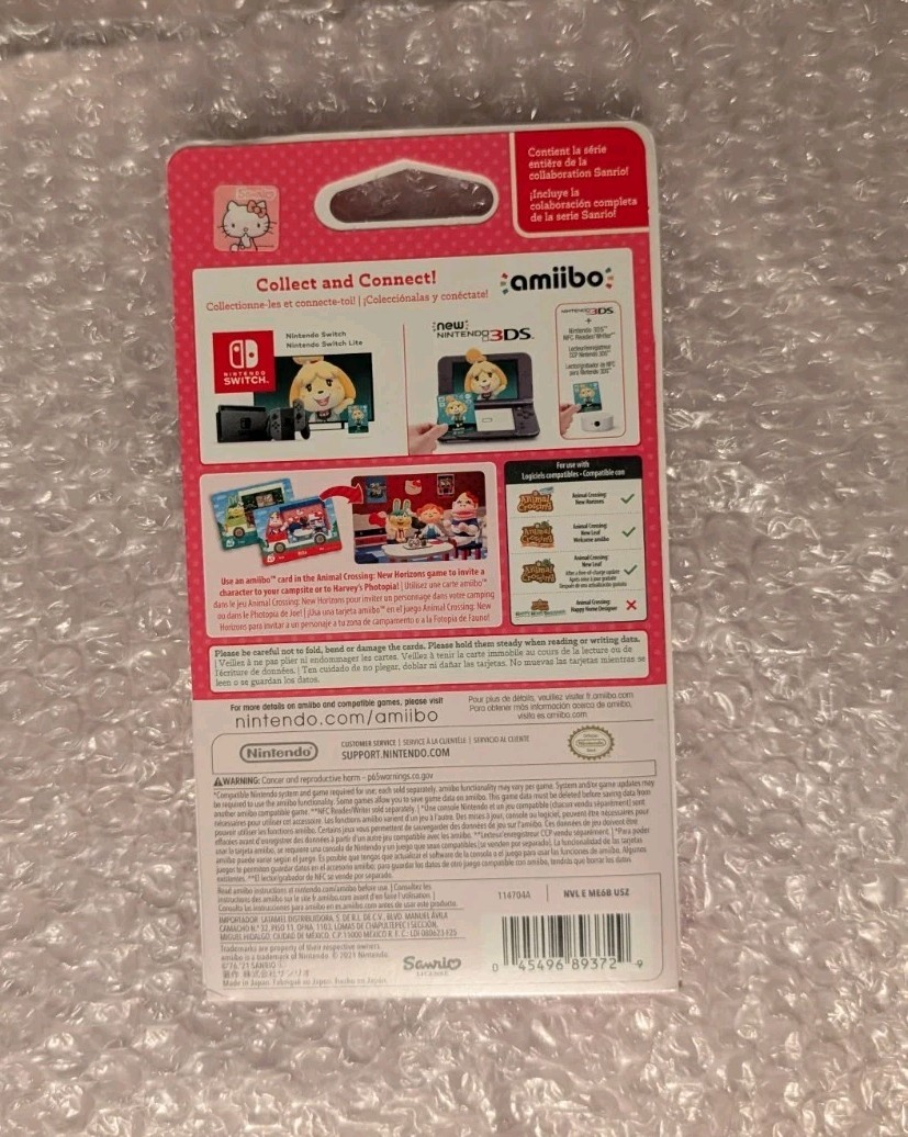 Nintendo amiibo Animal Crossing Sanrio Hello Kitty Collaboration Pack – 6 Cards
