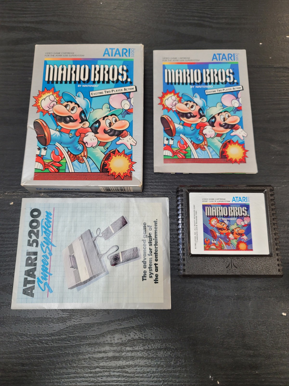 Mario Bros. for Atari 5200 Complete In Box CIB Near Mint Tested