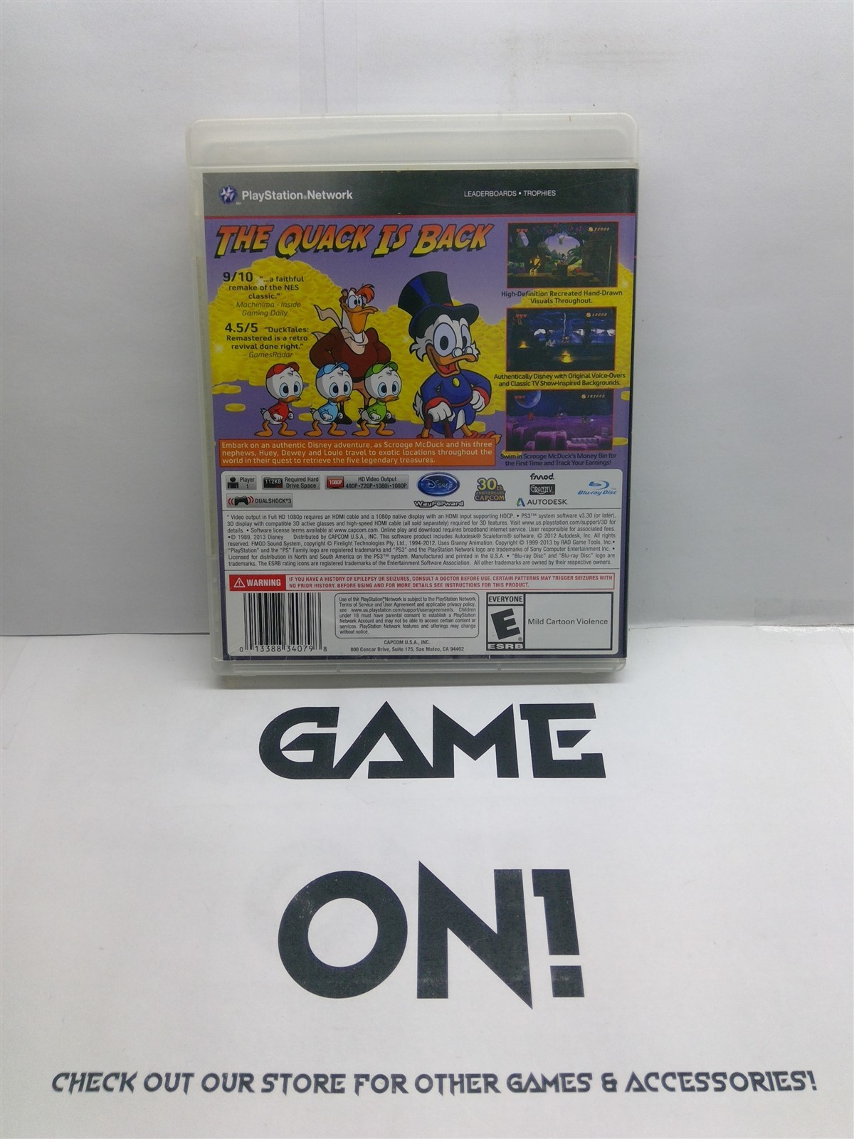 DuckTales: Remastered (PlayStation 3, 2013) Complete Tested Working – Free Ship