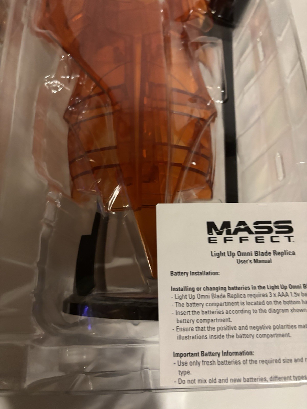 Mass Effect Light Up Omni Blade Replica Cos Play ( Original BioWare Release)