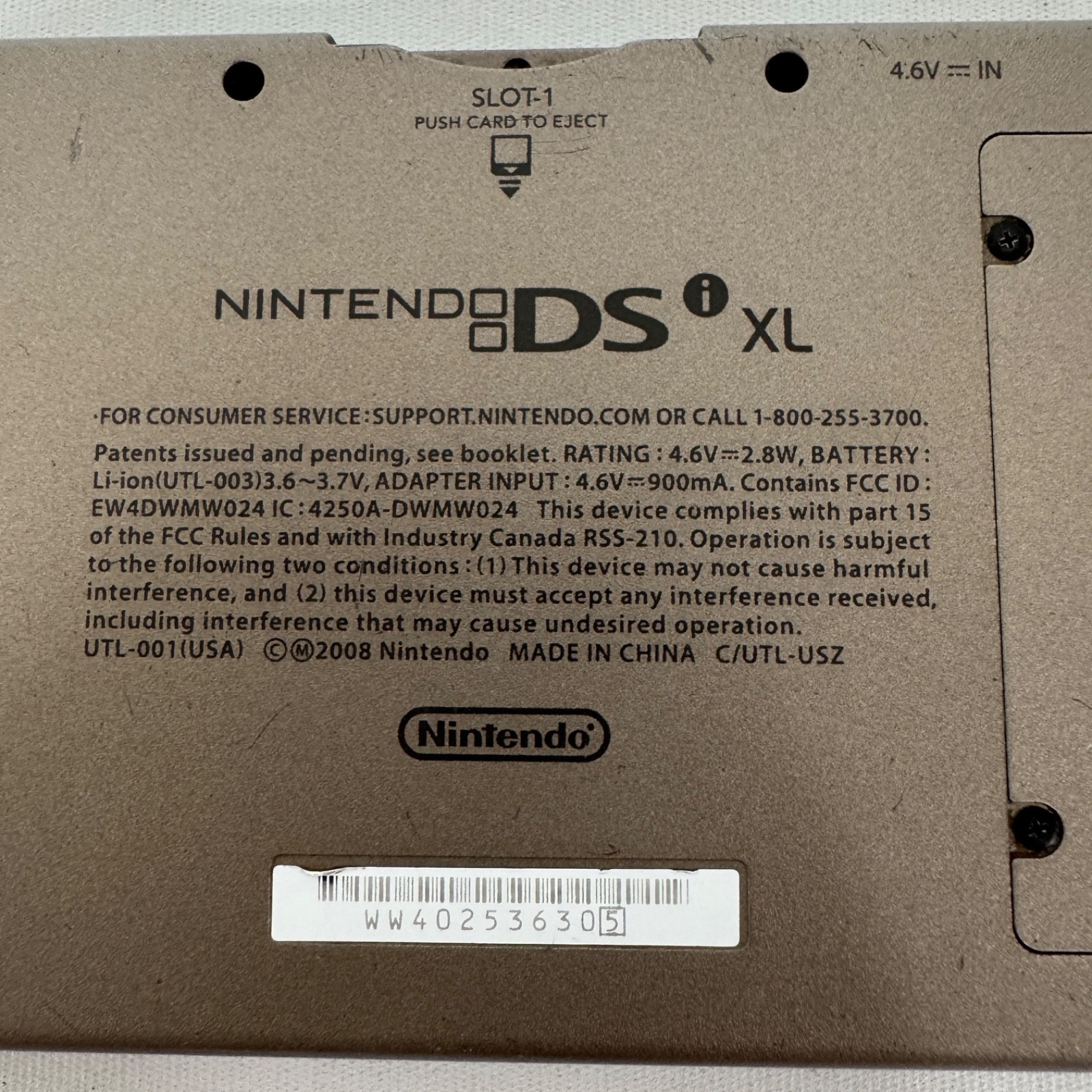 Nintendo DSi XL with Charger – Bronze/Dark Brown Good Condition TESTED No Stylus