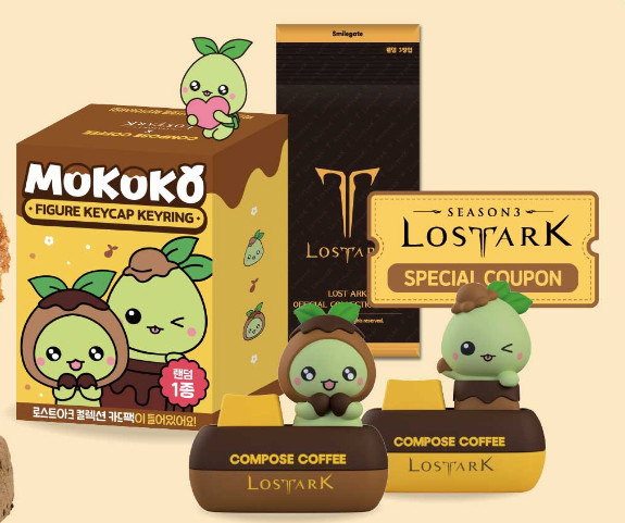 Lost Ark x Compose Collaboration Keycap Keyring+Character Card+Item set