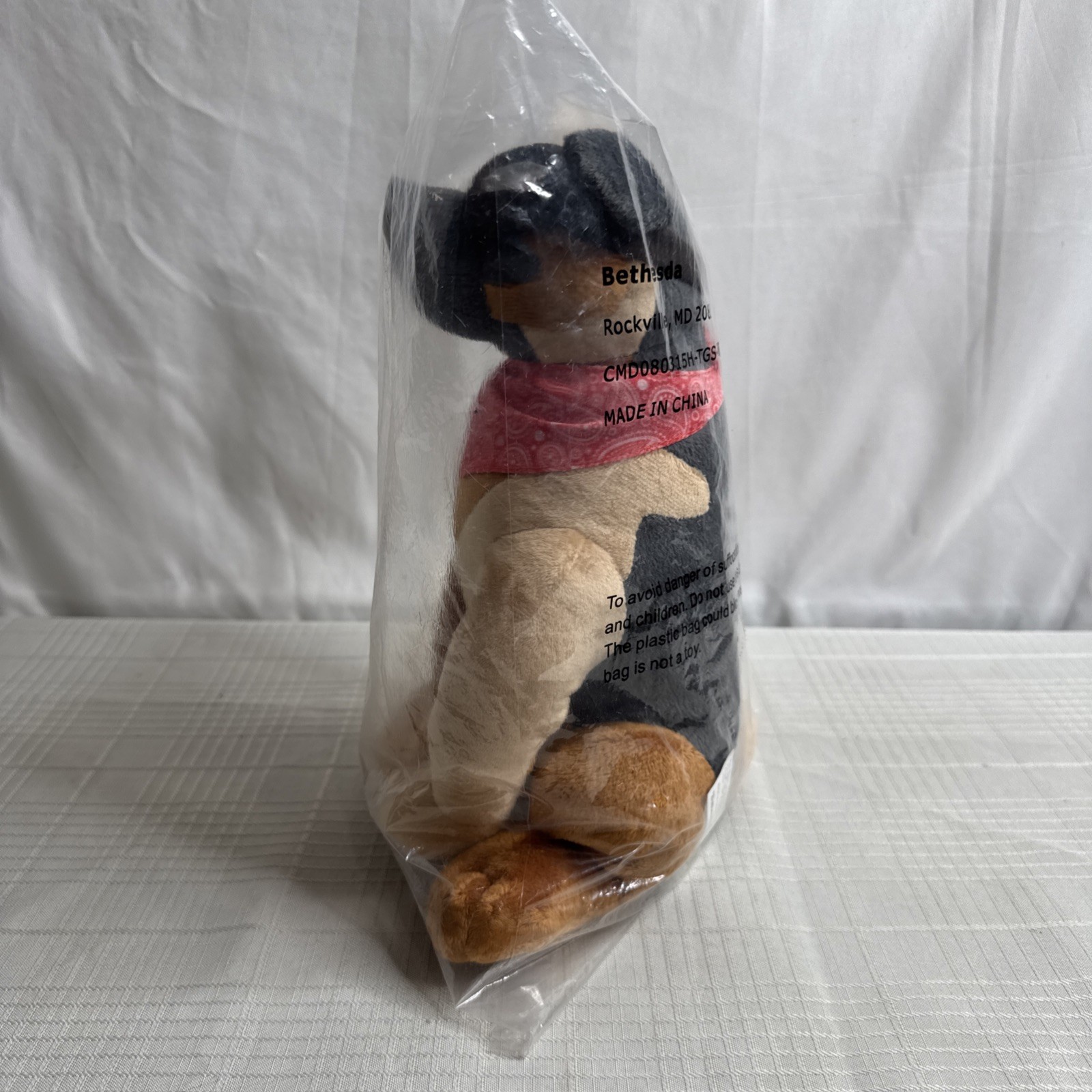 Fallout 4 Dogmeat Sitting Plush Toy Dog Bandana & Goggles 11″ Bethesda 2015 NEW