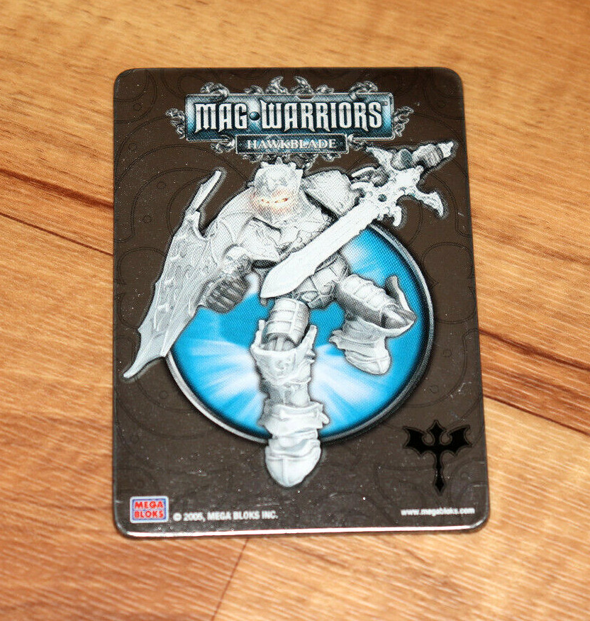 2005 Mega Bloks Mag Warriors Hawkblade Action Figure 9013 Mag-Lock