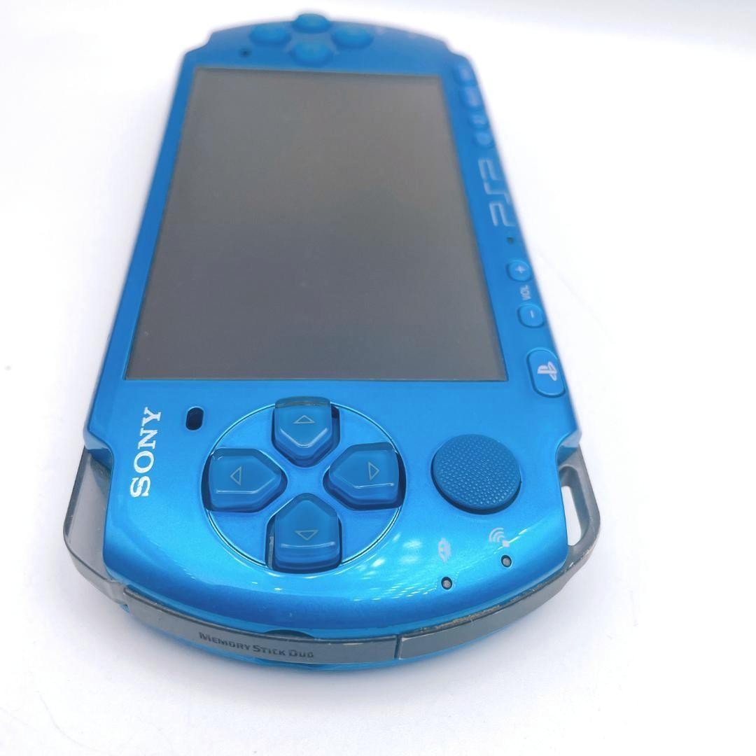 PSP-3000 Vibrant Blue Console Excellent Condition Tested Japan Import
