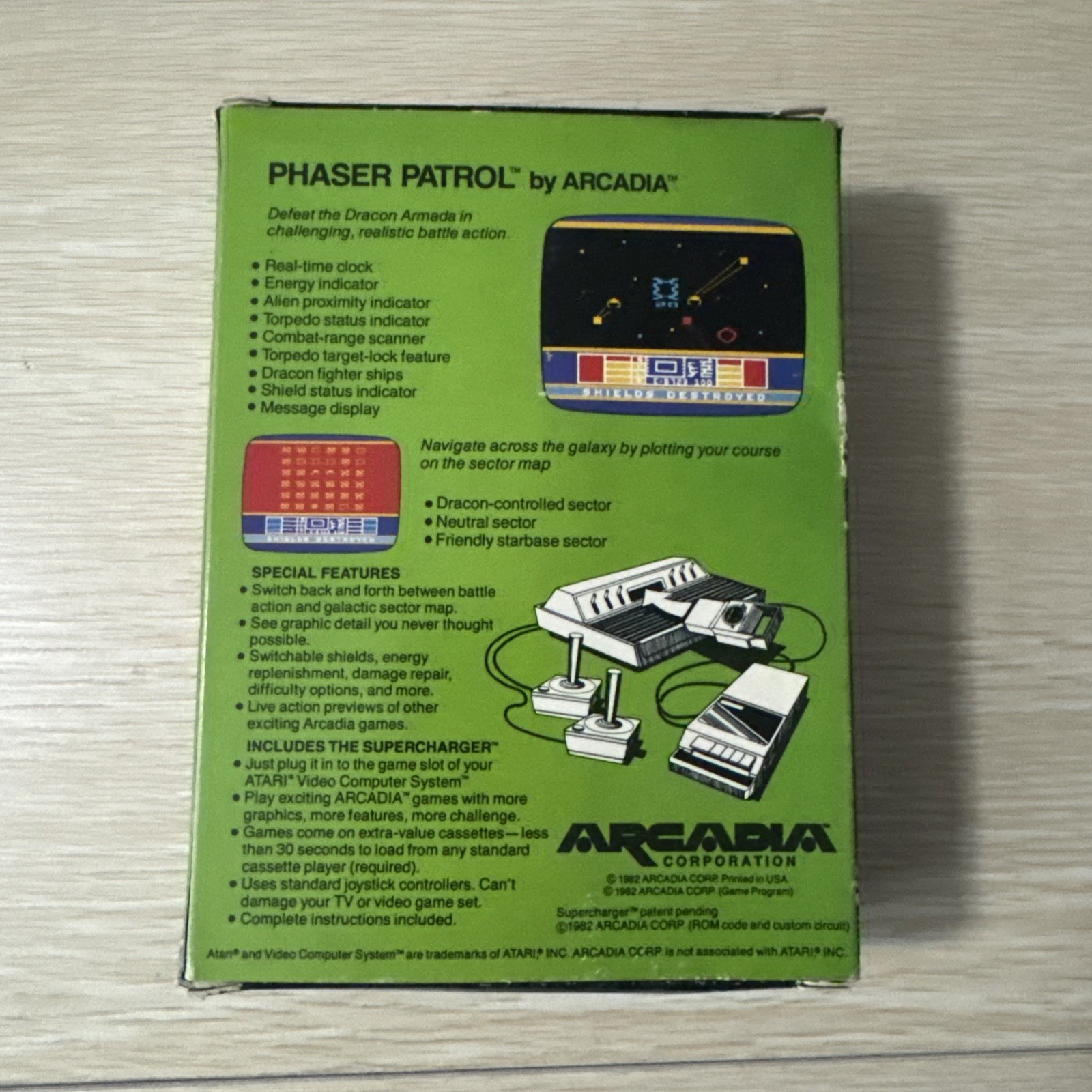 supercharger game lot 1 – 7 arcadia atari Game lot set phaser patrol communist