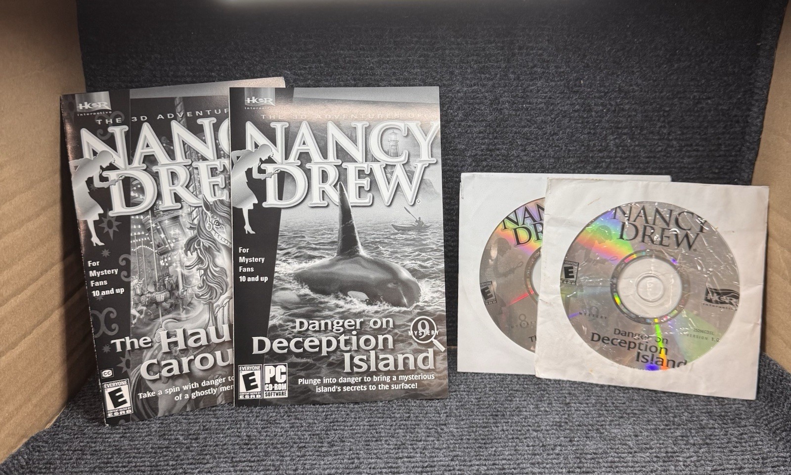 Nancy Drew Double Dare The Haunted Carousel & Danger on Deception Island PC #8&9