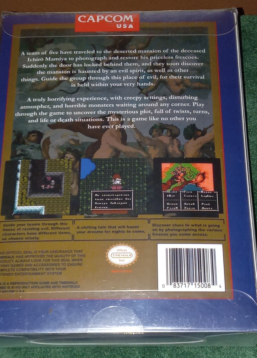 SWEET HOME – NES SEALED Timewalk Games custom English-translated Time Walk rare