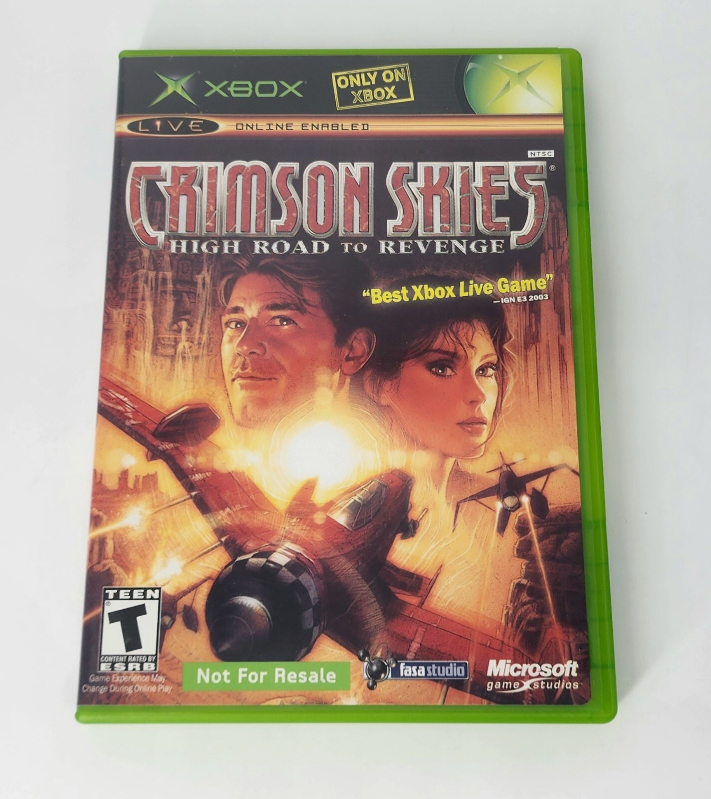 Crimson Skies: High Road to Revenge (Microsoft Xbox, 2003) CIB- NOT FOR RESALE!
