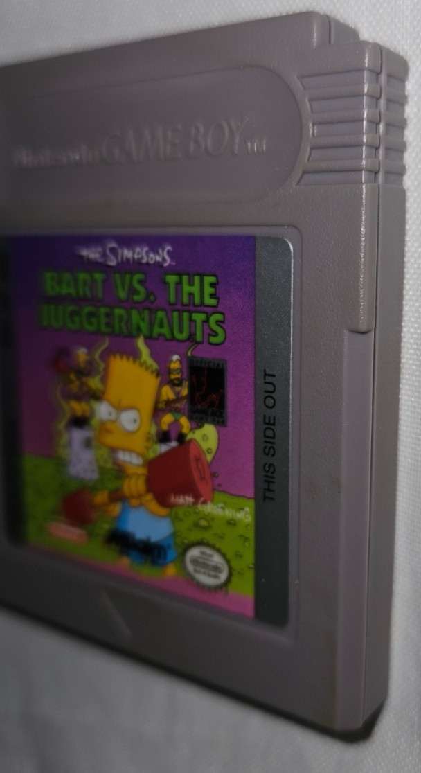 The Simpsons Bart VS. The Juggernauts Cartridge Only Authentic Nintendo Game Boy