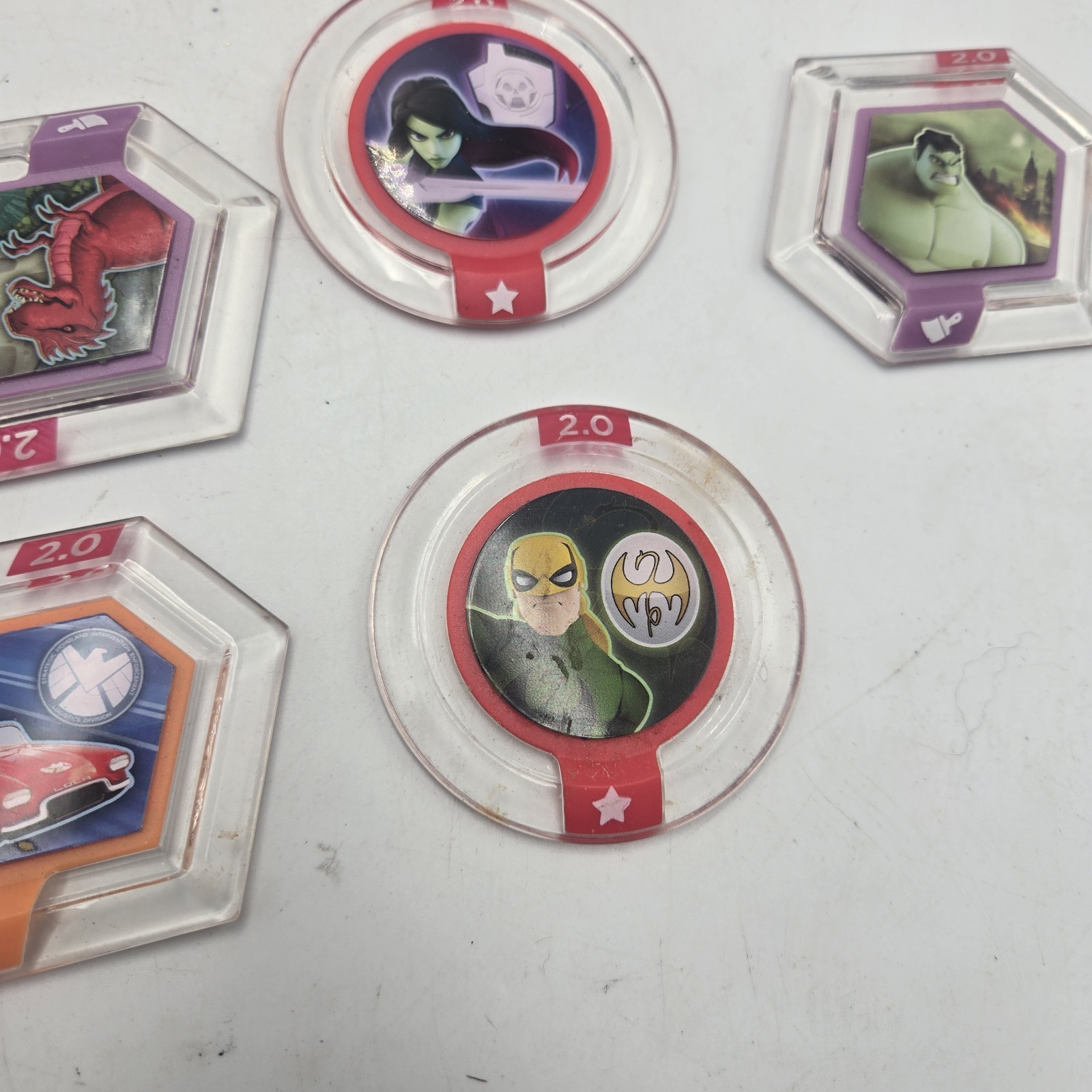 Power Discs DISNEY INFINITY 2.0 3.0 Lot of 10 Iron Man Hulk Cars