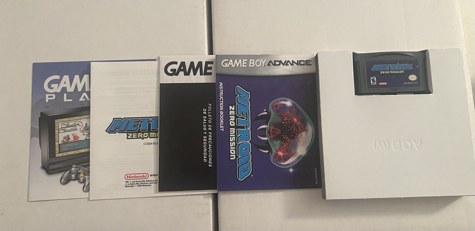 Nintendo Metroid: Zero Mission GBA NTSC-U/C 2004 E Manual Included CIB