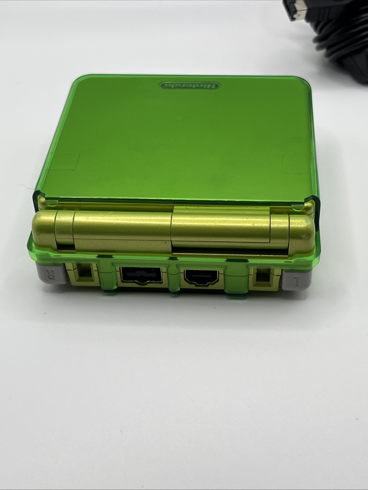 Nintendo Game Boy Advance SP Lime Green Edition W Charger – Case & Game
