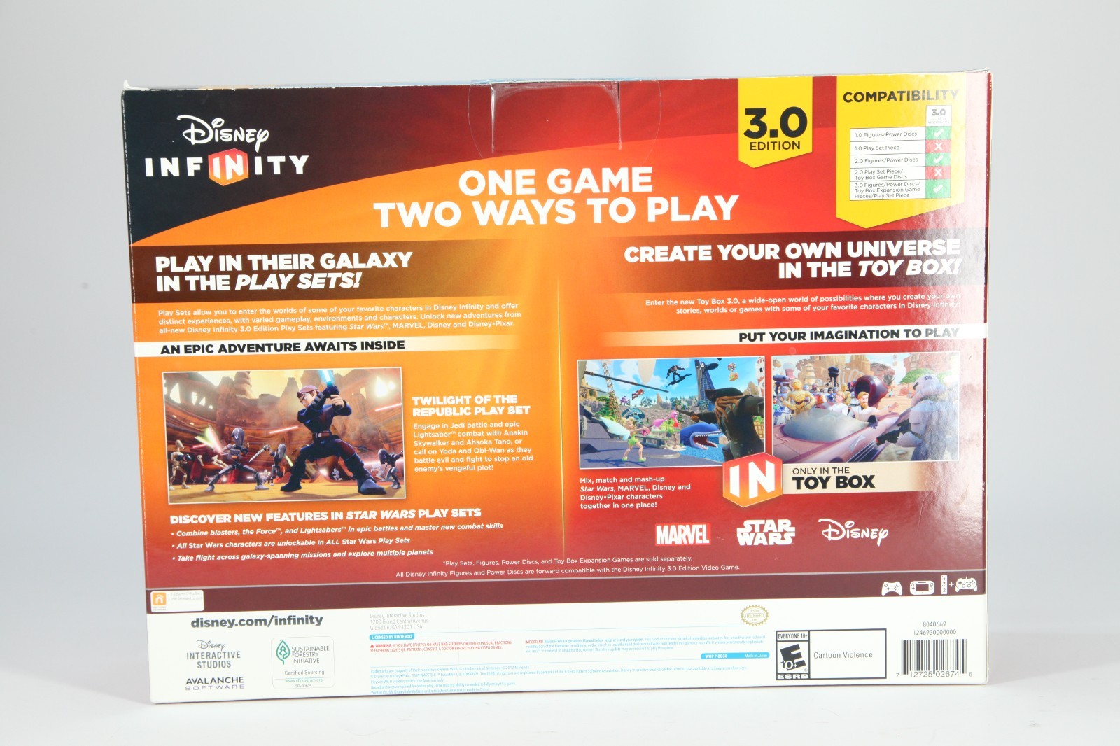 Nintendo WII U Disney Infinity STAR WARS 3.0 Starter Pack Game NEW