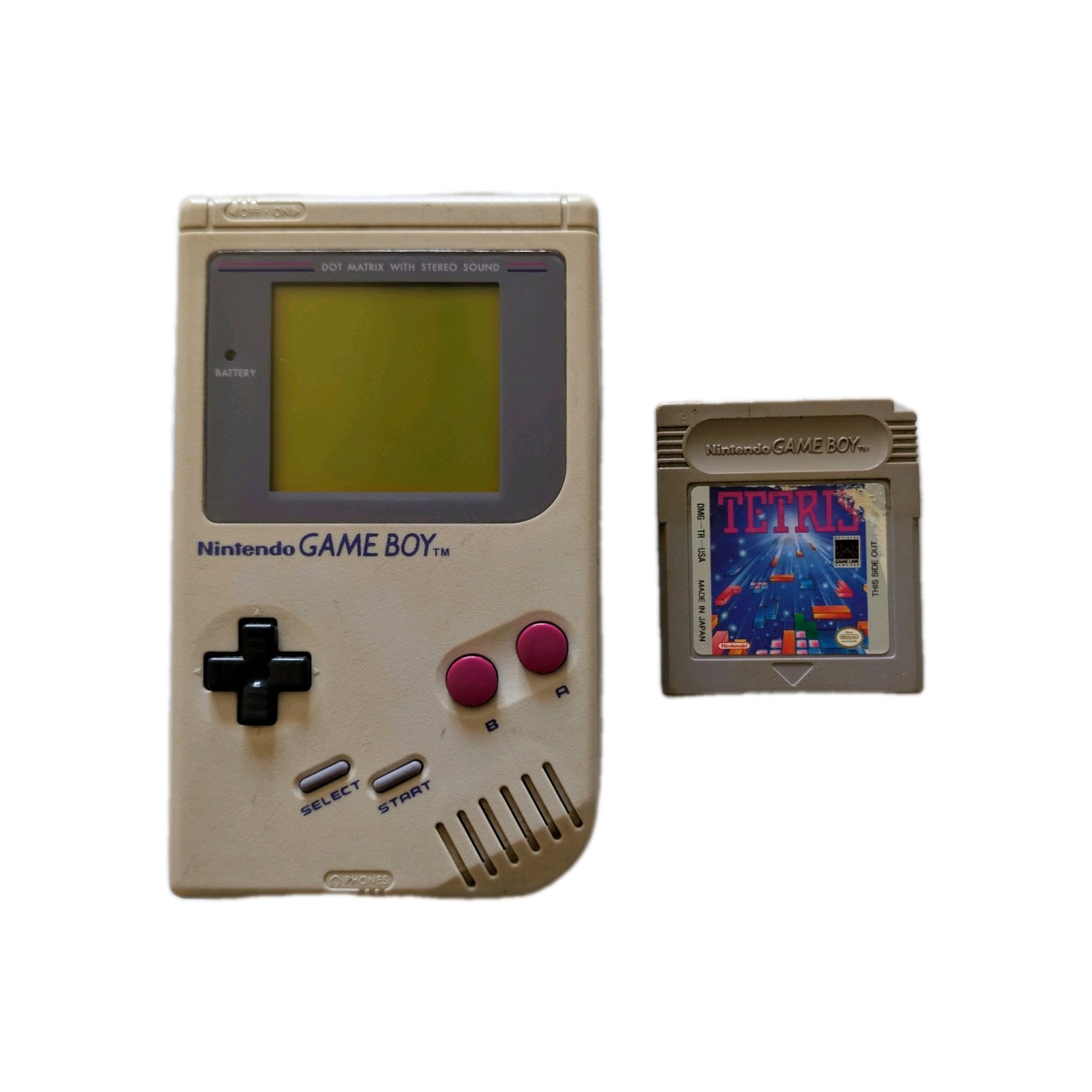 Original Nintendo Game Boy Handheld System Grey + Tetris – Tested