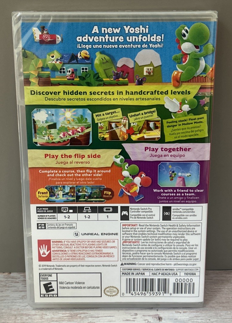 Yoshi’s Crafted World – Nintendo Switch – New Sealed!