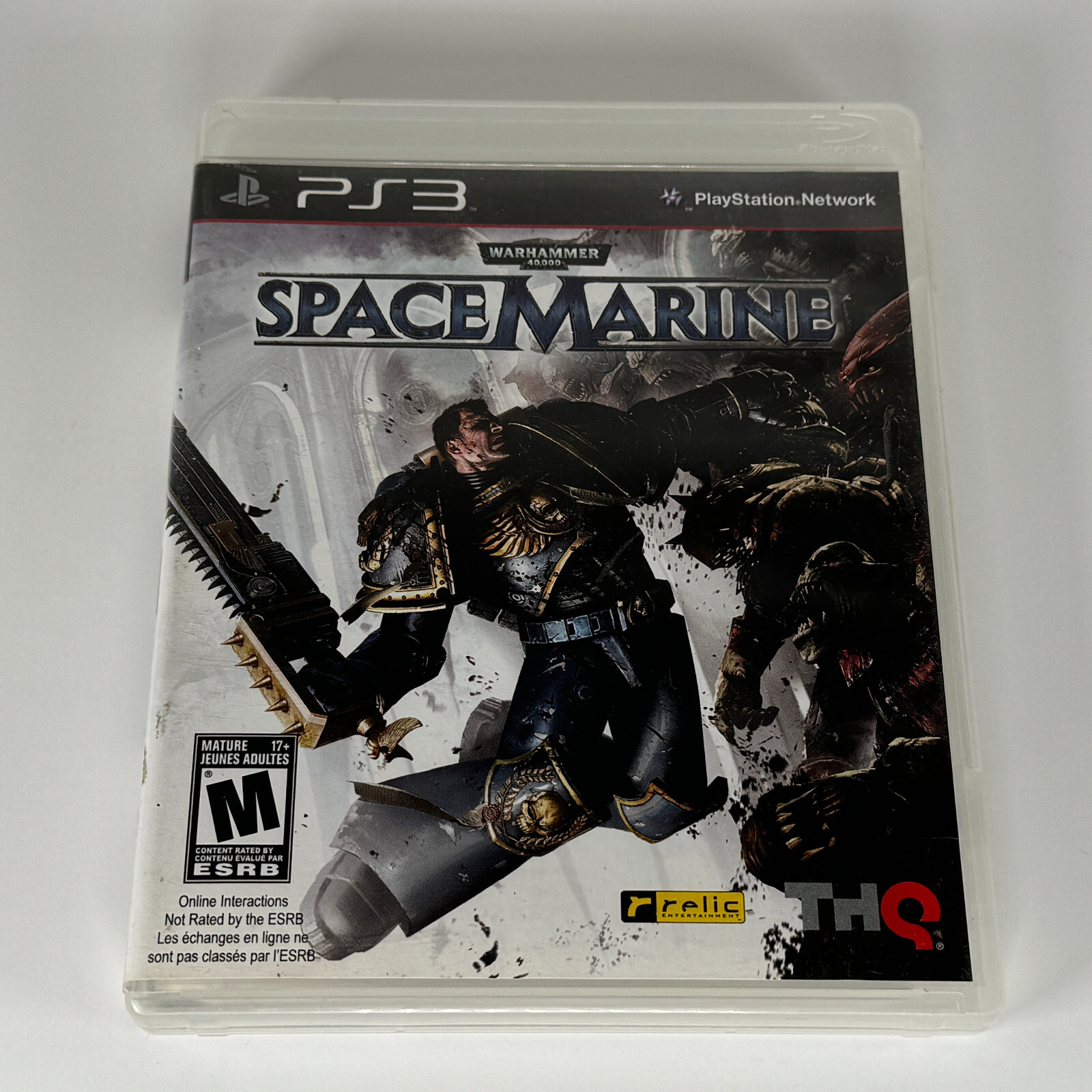 PS3 Warhammer 40,000: Space Marine CIB OOP Sony PlayStation 3 Manual and Inserts