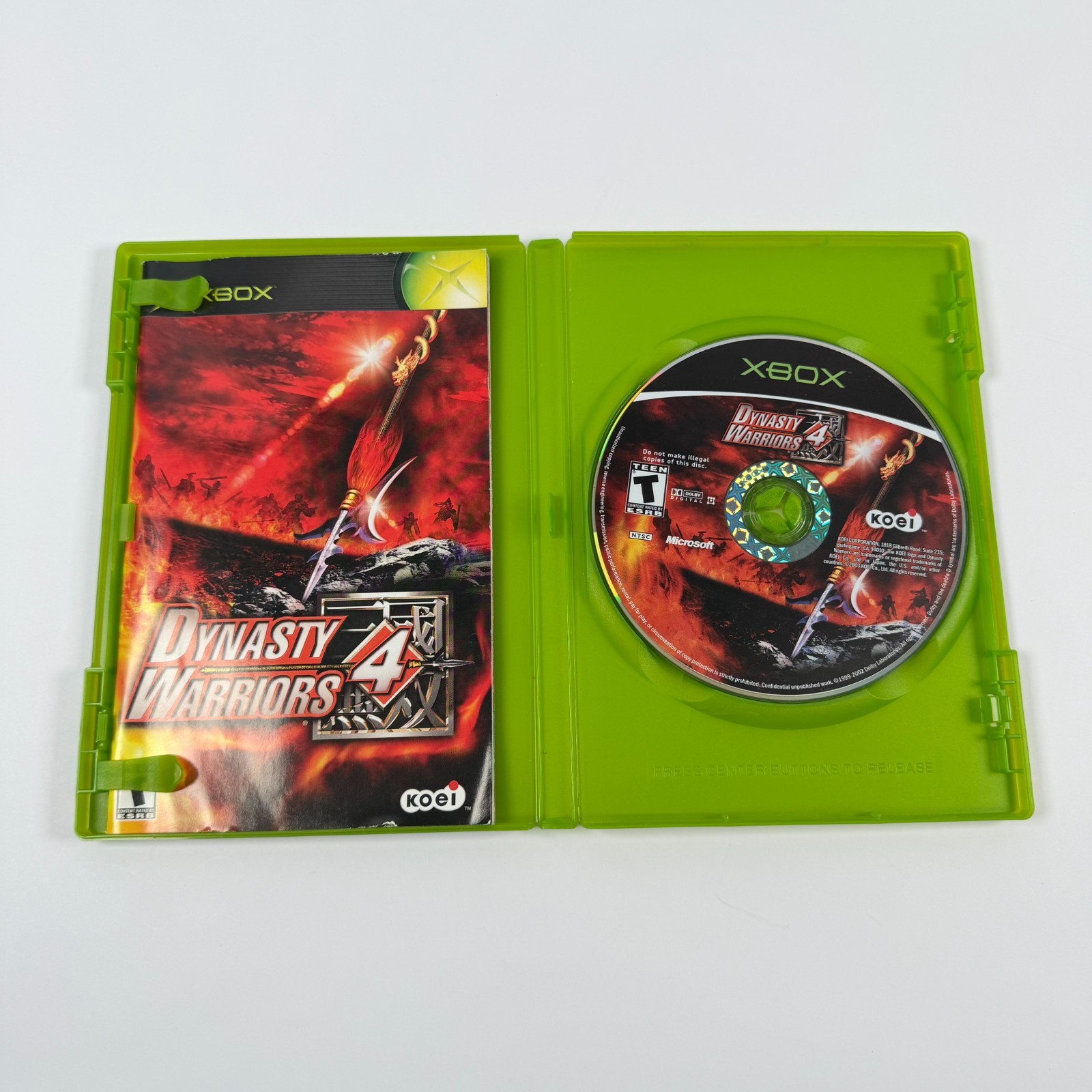 Dynasty Warriors 4 (Microsoft Xbox) Original — CIB VG Condition