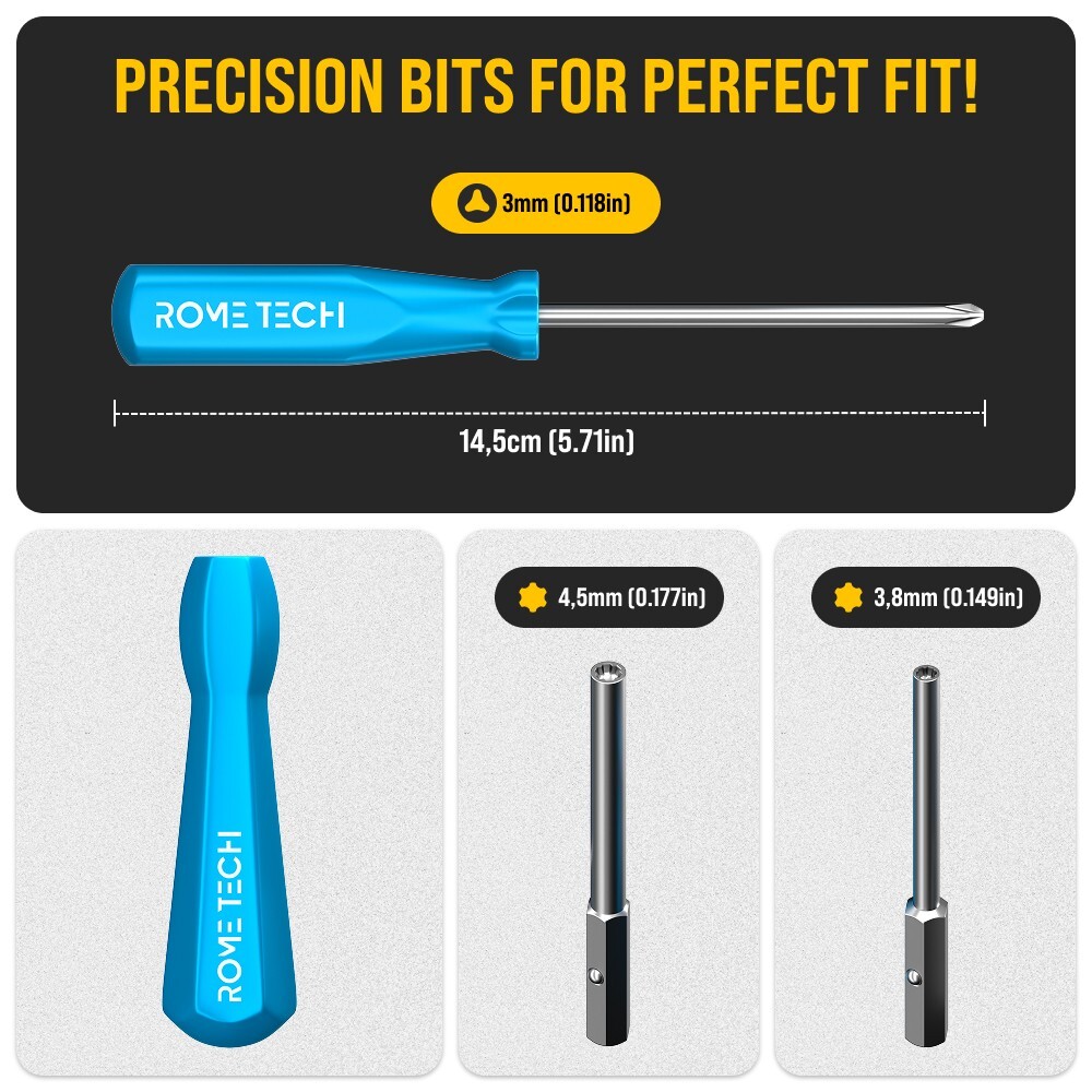 Gamebit Screwdriver 3.8 4.5mm for NES SNES N64 GameBoy GC Virtual Boy and Sega