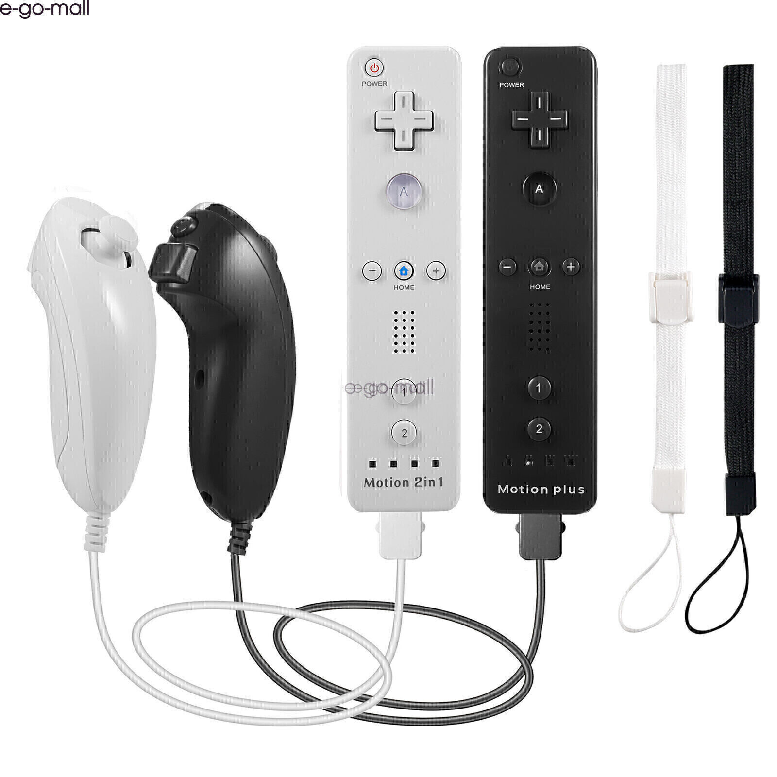 Built-in Motion Plus Wii Remote & Nunchuck Game Controller for Wii Wii U Console