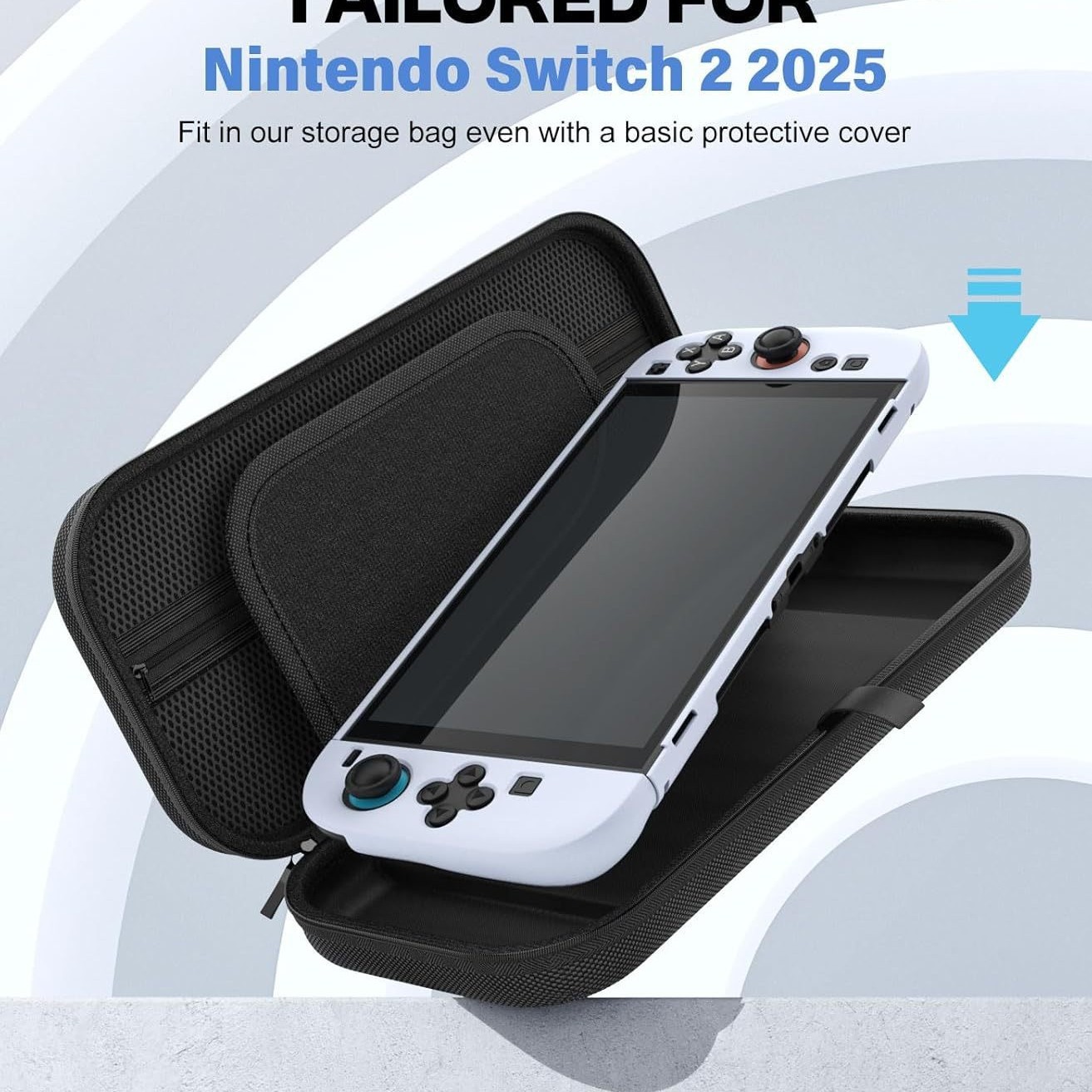 Portable Carrying Case Hard Shell Pouch Travel Game Bag for Nintendo Switch 2