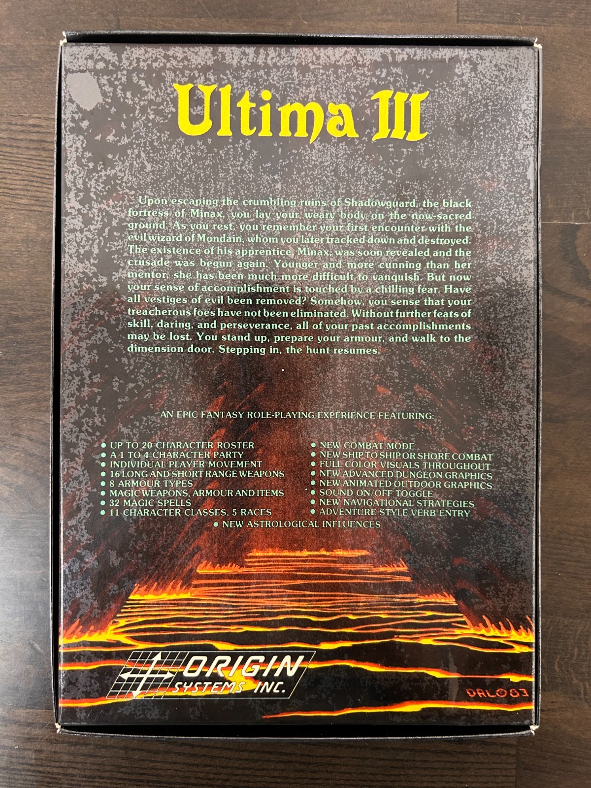 Origin Systems – Ultima III: Exodus Atari 400/800 48K Disk – COMPLETE! VG+/EX!