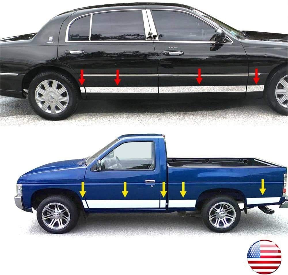 16FT Heavy Duty Chrome Trim Molding 2″ UV Protected Scratch-Proof for Truck RV B