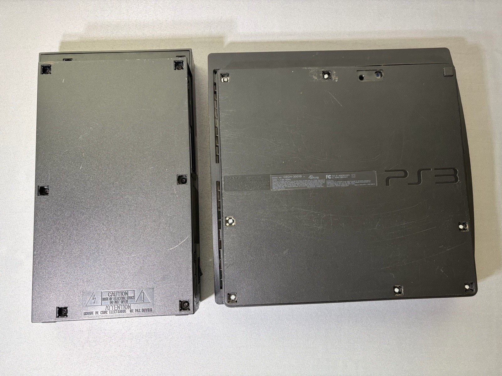Lot Of 6 Defective PlayStation 2 & 3 Slim Regular Black Game Console PS2 PS3