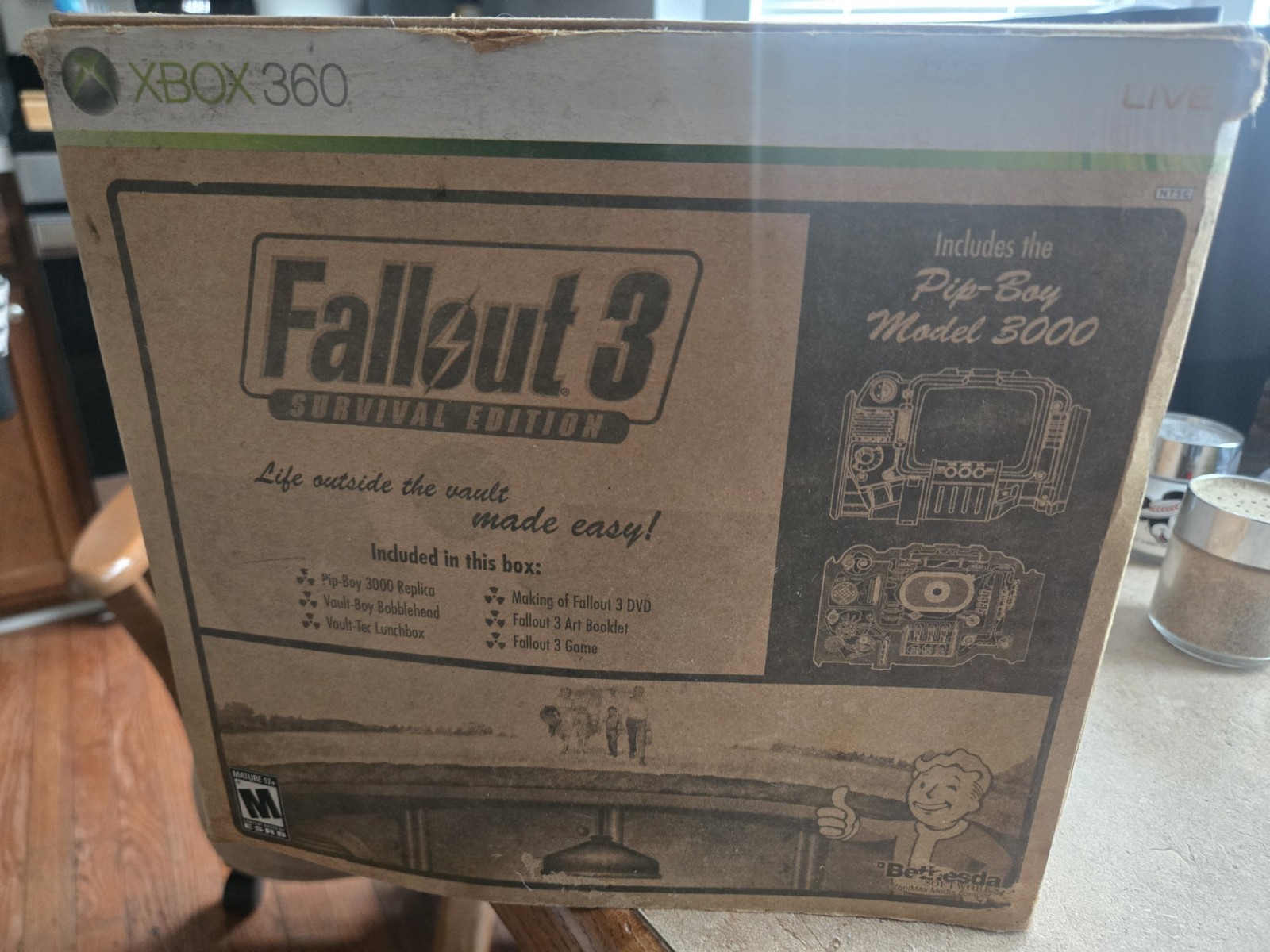 Fallout 3 Survival Edition Collector’s w/ Pip-Boy Model 3000 Xbox 360 NTSC