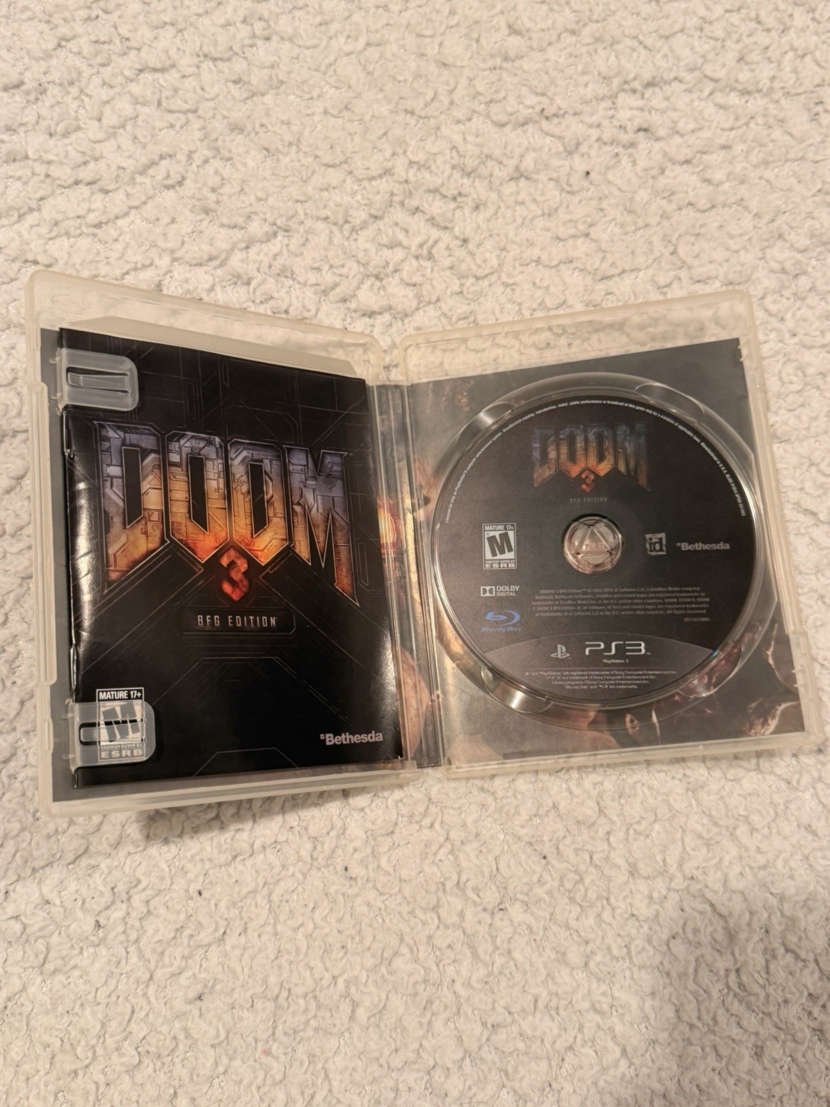 Doom 3 BFG Edition Sony PlayStation 3 Bethesda CIB