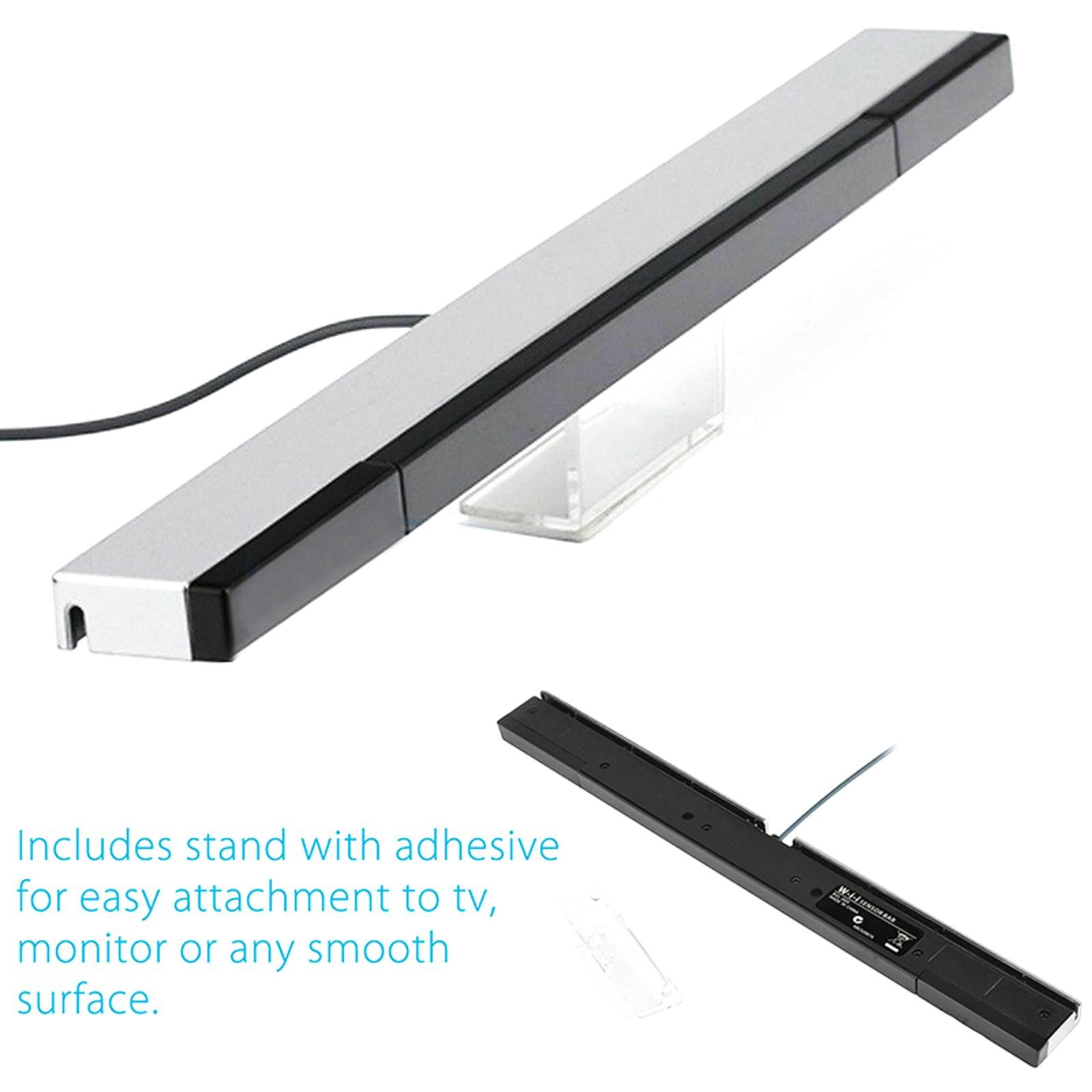 SENSOR BAR FOR NINTENDO WII & WII U WITH STAND WIRED INFRARED RECEIVER – NEW