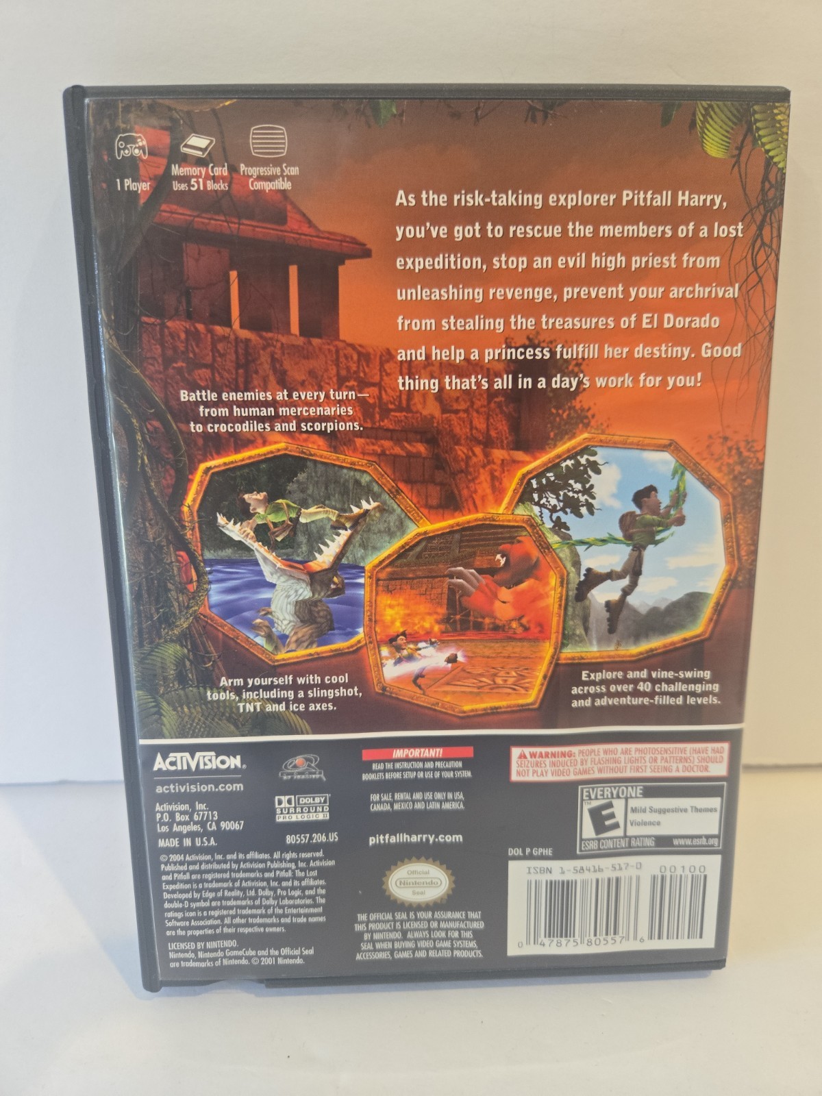 Pitfall: The Lost Expedition (Nintendo GameCube, 2004) CIB Refurbished
