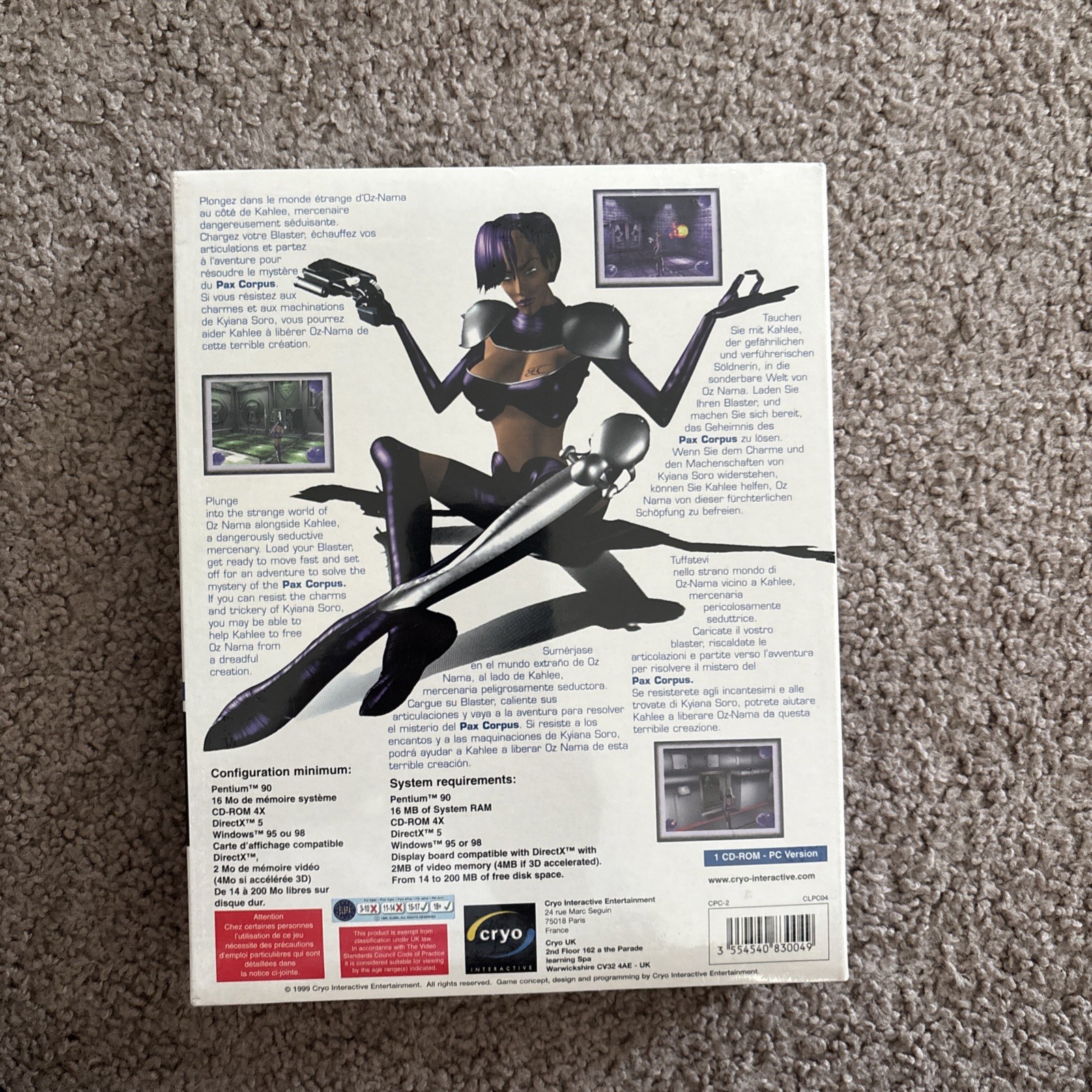 Cryo Collection PAX Corpus PC CD-ROM Brand New Sealed