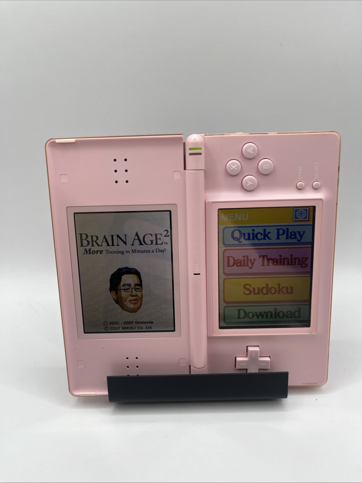 Nintendo DS Lite System Portable Gaming Console – Coral Pink – Tested – Read
