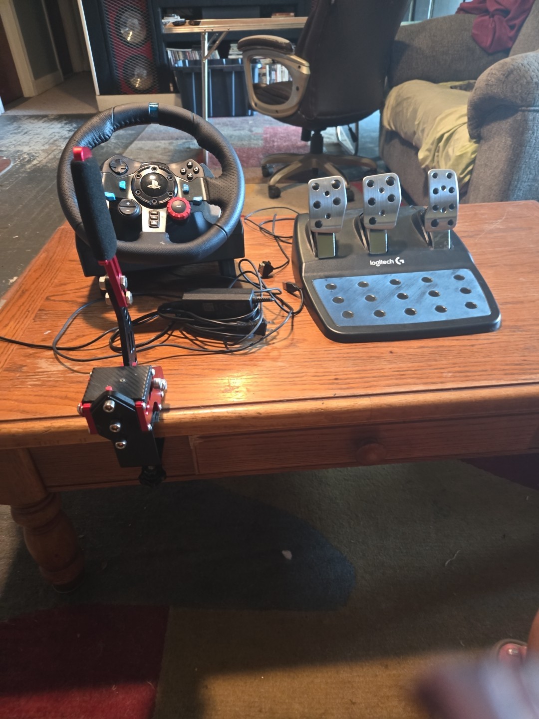 LogitechG29 Drive Force Racing Wheel Black WU0002 w/upgradedShifter and Pedals