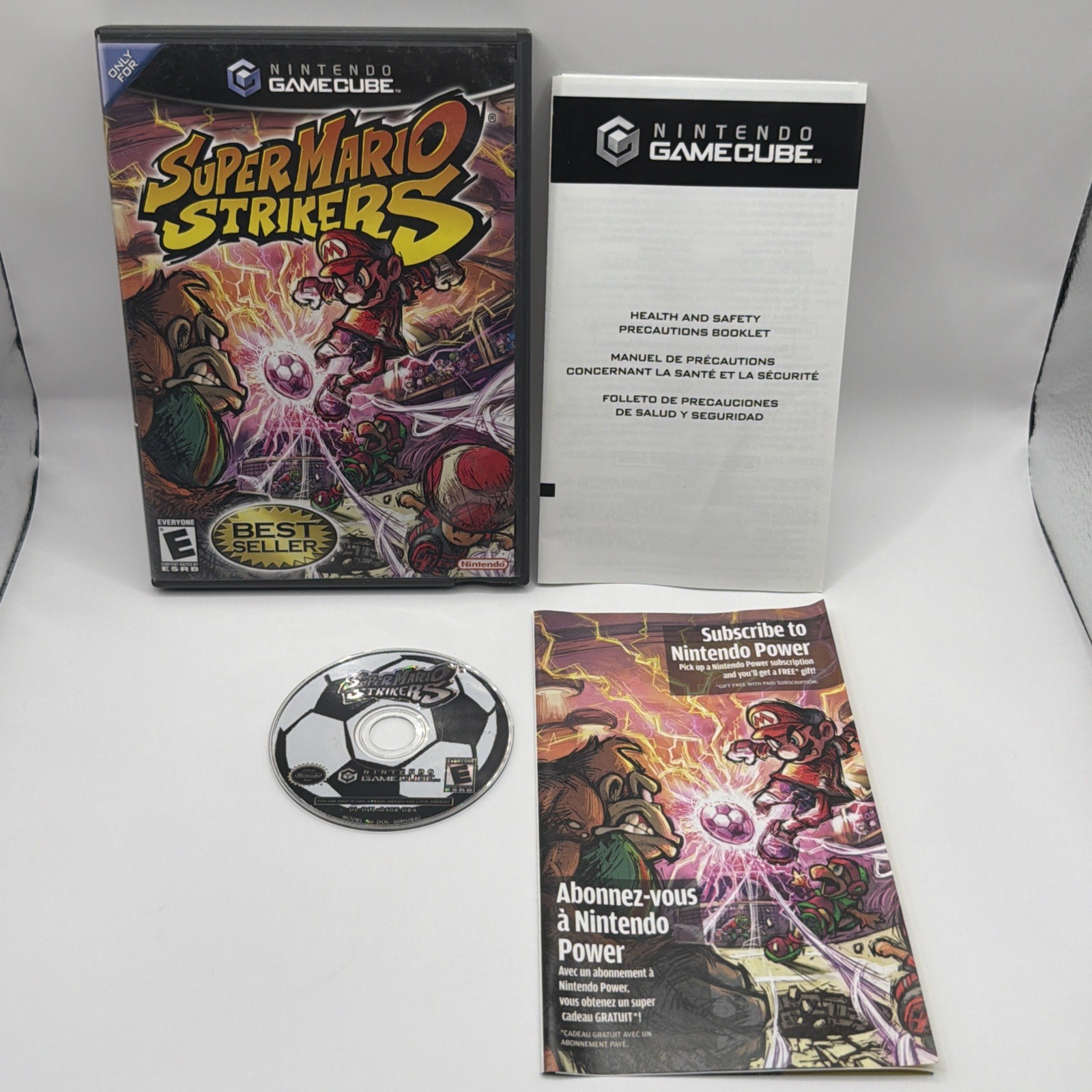 Super Mario Strikers Nintendo Gamecube Complete In Box CIB Tested