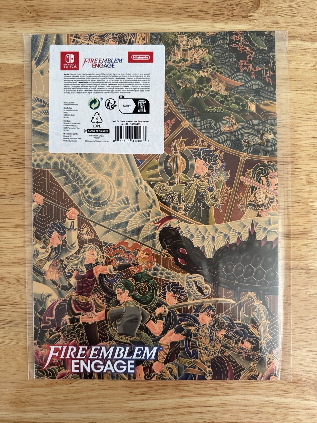 MEGA RARE FIRE EMBLEM ENGAGE OFFICIAL NINTENDO PROMO POSTER FOR COLLECTORS!