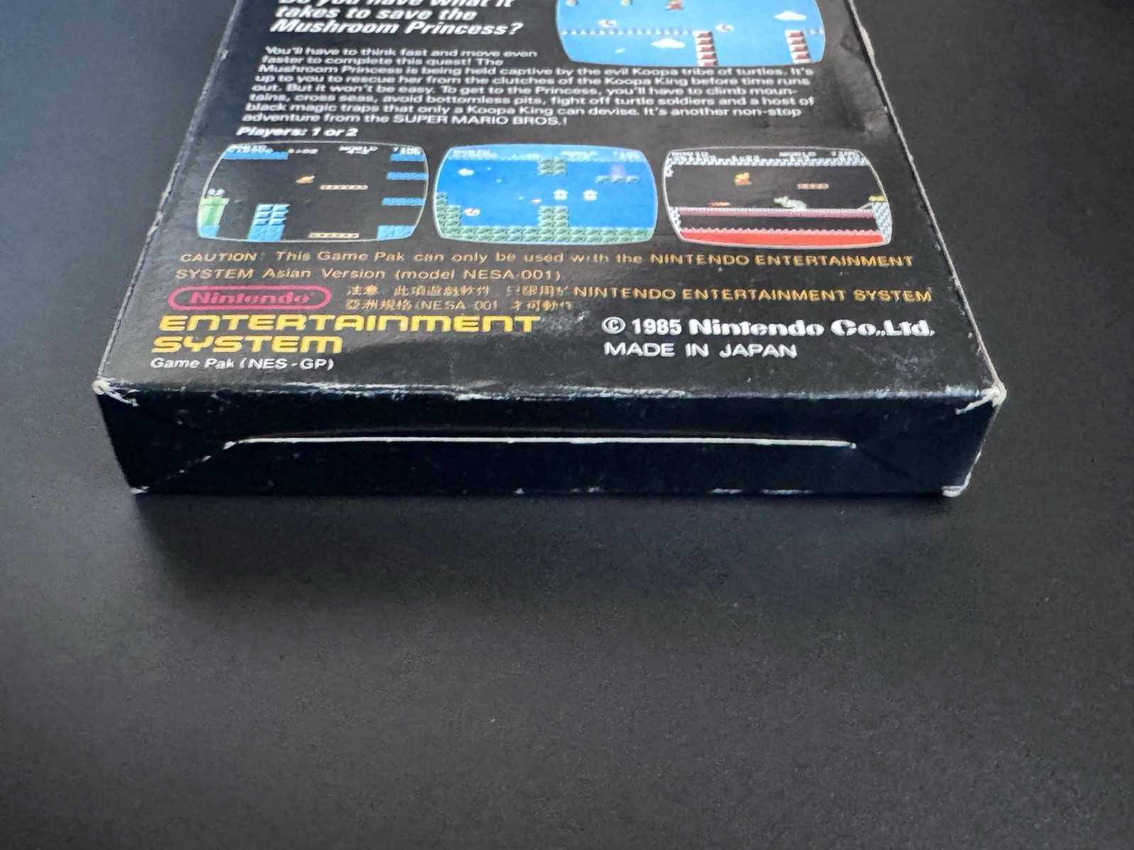 💎 NES Super Mario Bros 1985 ASIAN Variant CIB Complete Nr MINT Cart -RARE Read
