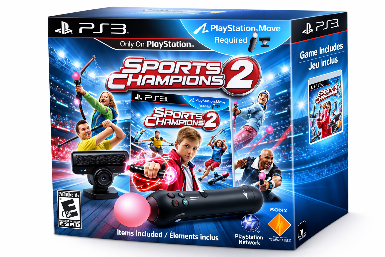 Sports Champions Move Bundle (Sony PlayStation 3, PS3) With Camera & Motion