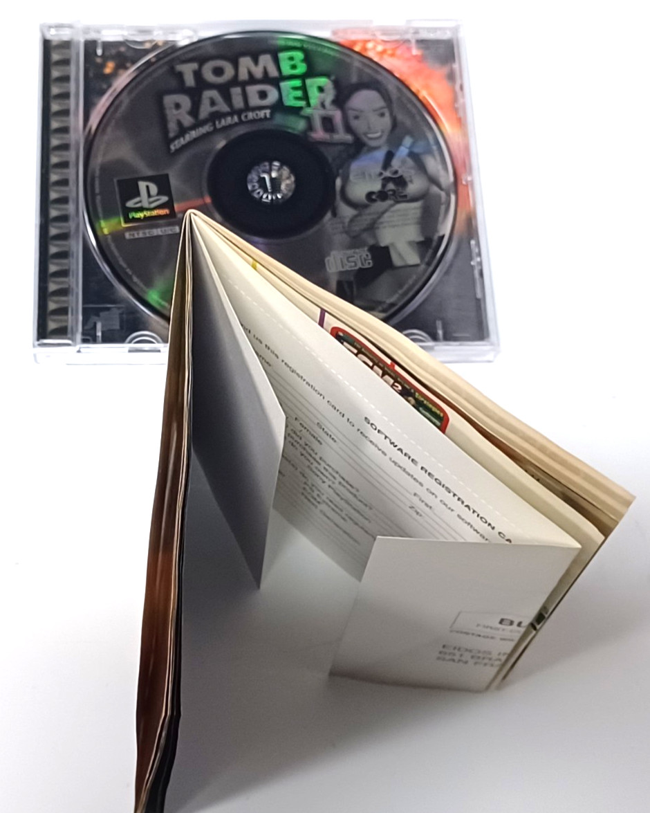 Tomb Raider II 2 (PlayStation 1, PS1) Mint Cond. CIB Complete w/ Reg & Tested