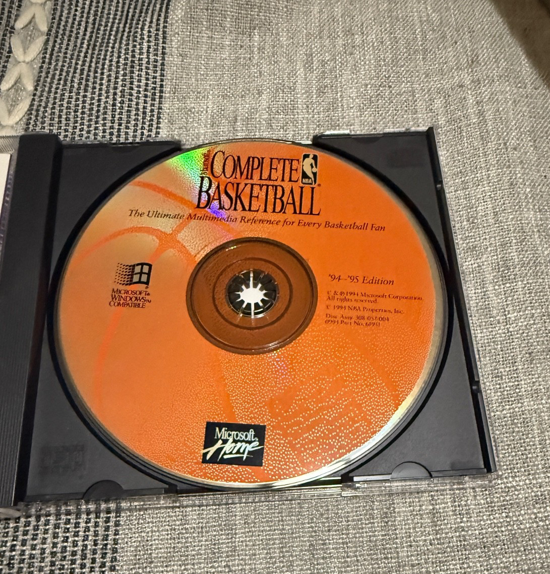 Microsoft Home Complete Basketball CD 1994