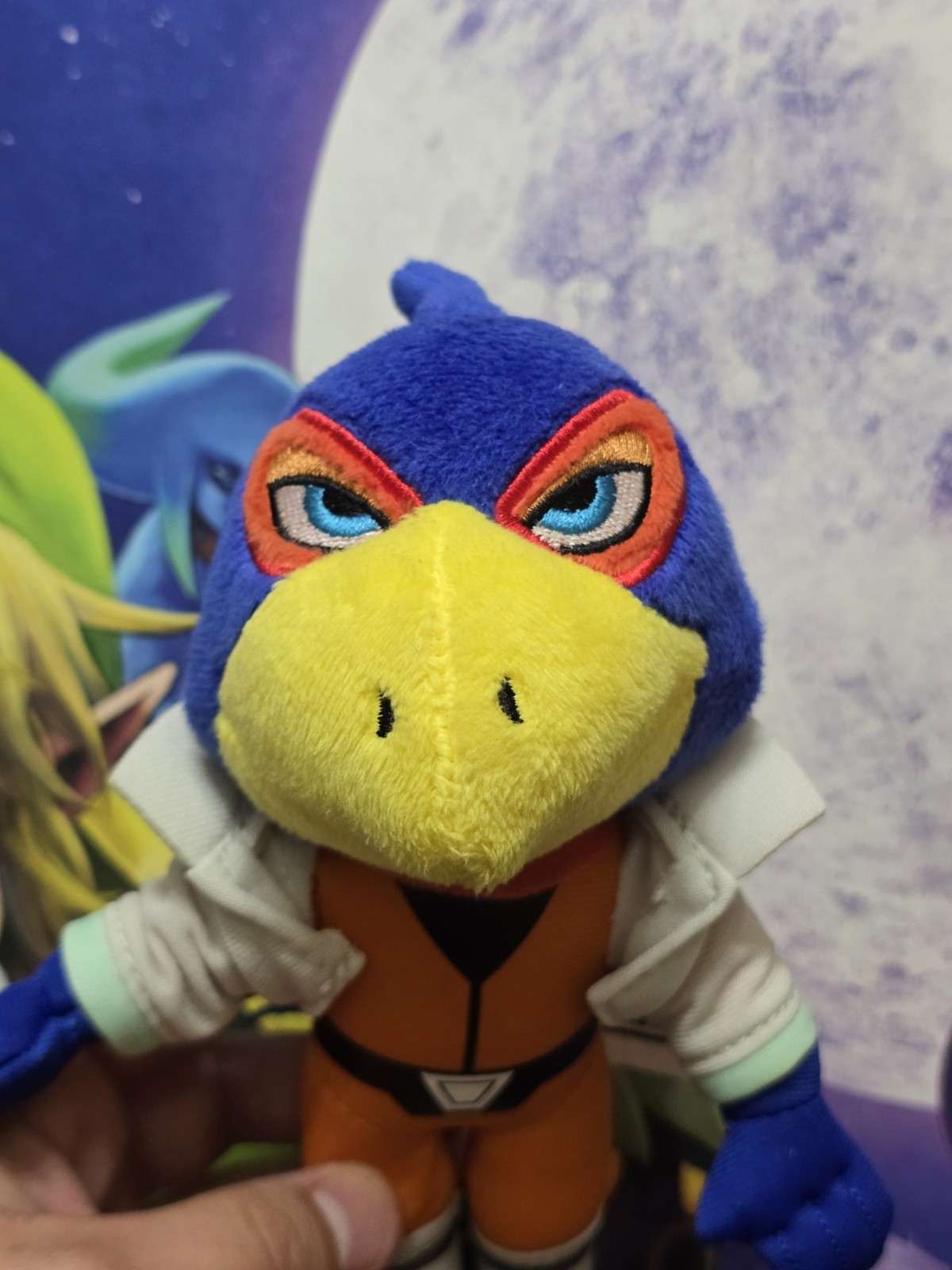 🔥World of Nintendo Falco Lombardi Star Fox 64 3D Plush 8″ 2015 CLEAN