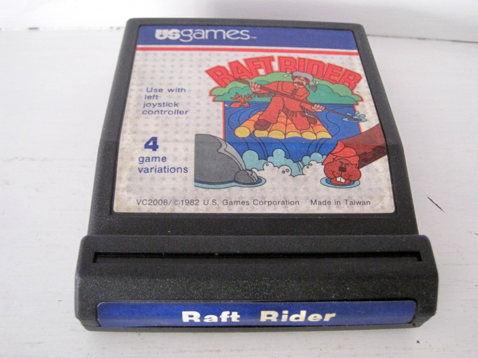 1982 Atari 2600 Raft Rider Video Game w/Original Box & Manual VC2006