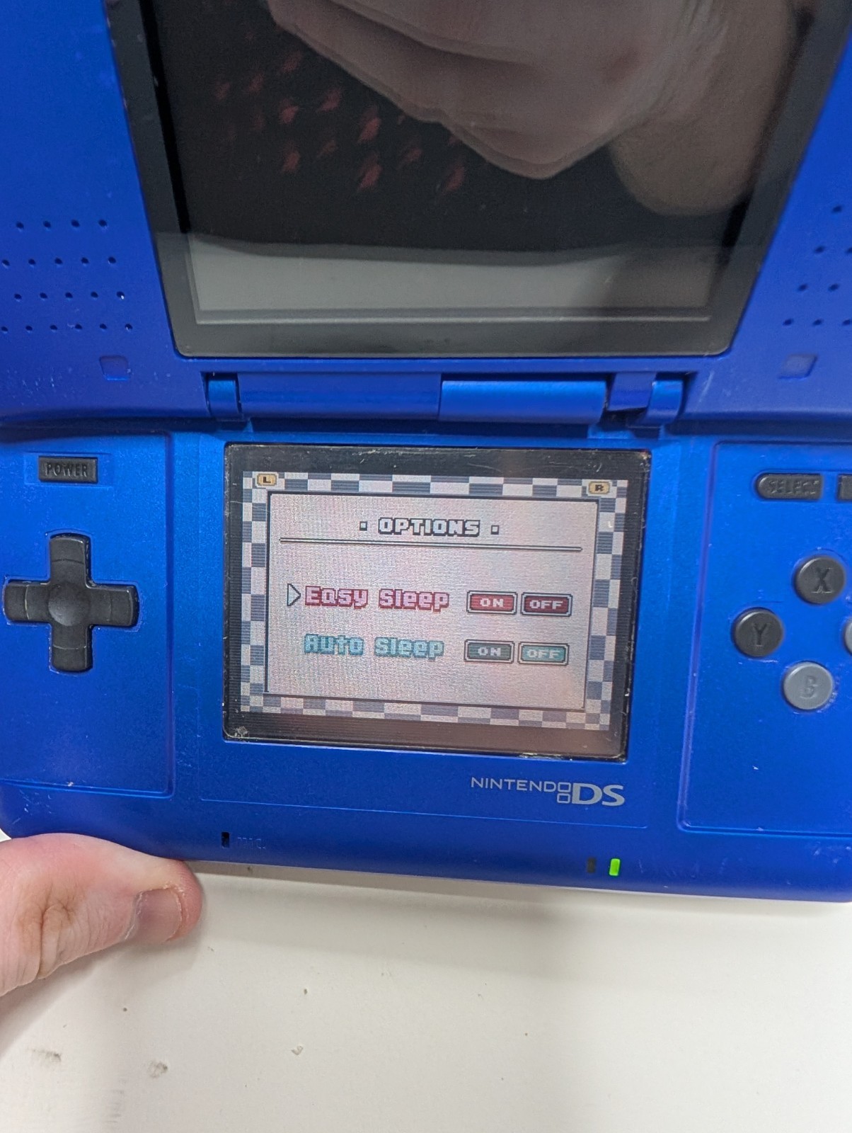 Nintendo DS Original Blue With Charger And GBA Super Mario 3 Read