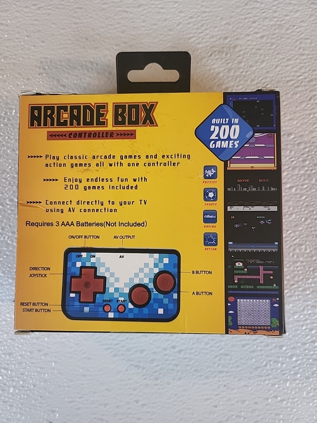 RETRO ACADE 200 BUILT IN GAMES CONTROLLER – CONNECT TO TV OR MONITOR A53