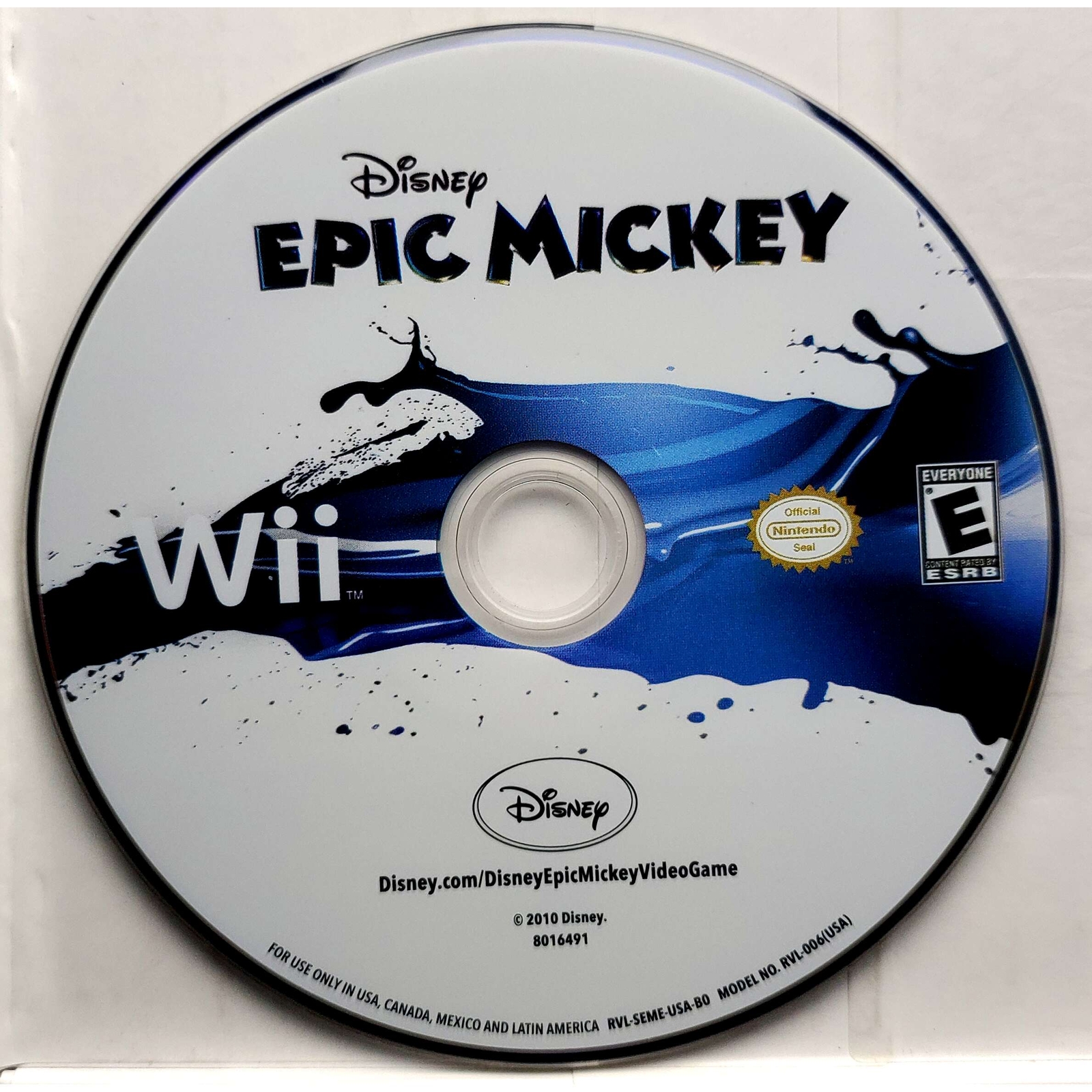 Epic Mickey – Nintendo Wii Pristine Authentic Tested Game 180 Day Guarantee