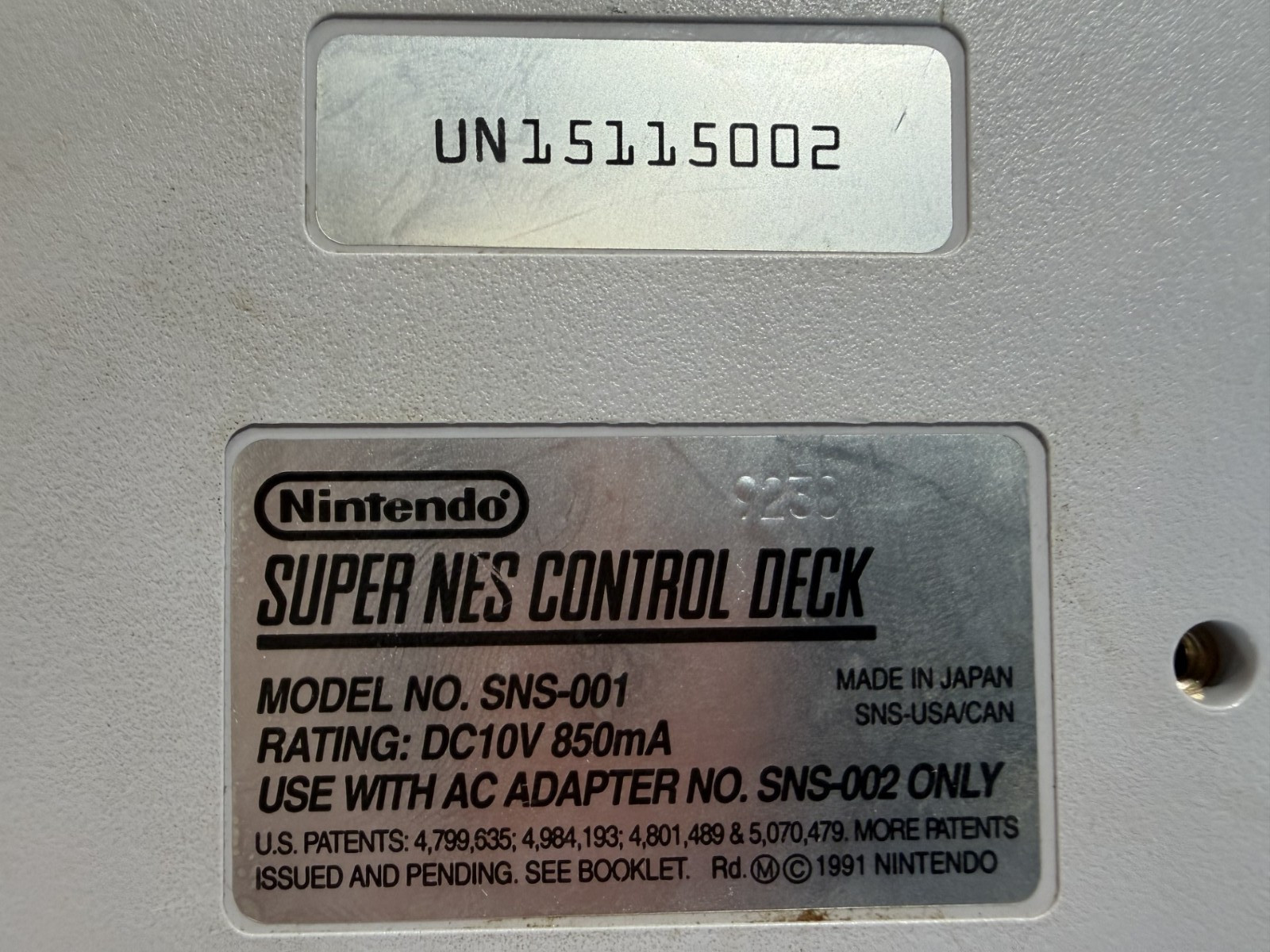 SUPER NINTENDO SYSTEM AUTHENTIC CONSOLE SNES CONTROLLER HOOKUPS NES HQ