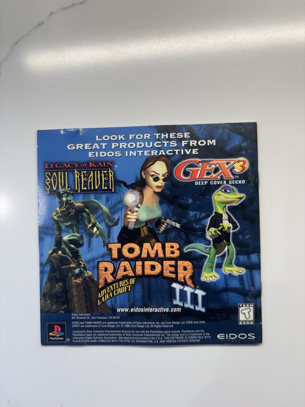 Tomb Raider II 2 Greatest Hits (PlayStation 1, 1997) Ps1 | Tested READ