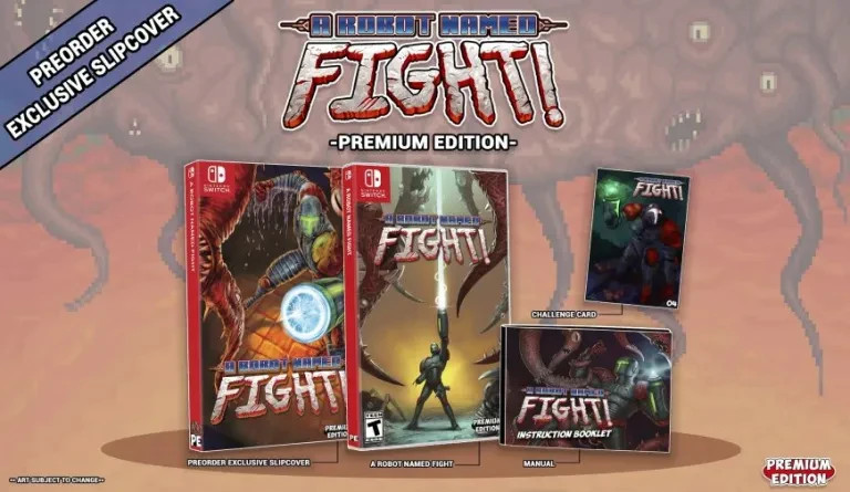 A Robot Named Fight Retro Fighters Premium Edition for Nintendo Switch – Sealed